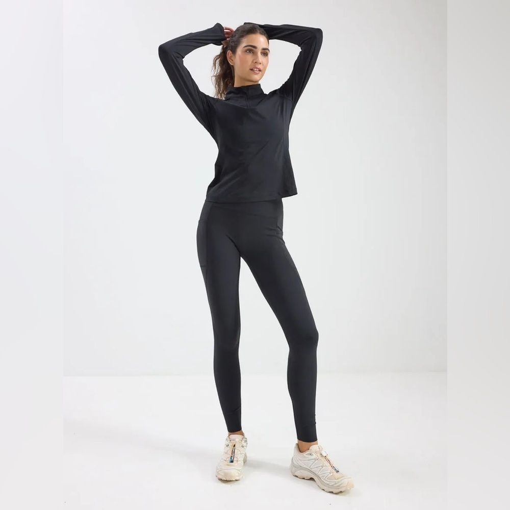 OUTDOOR VOICES BLACK HEATHER FreeForm 7/8 Legging. Size Small